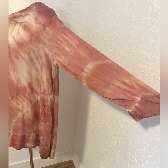 CP Shades One of a Kind Tie Dye Silk Tunic Blouse - Picture 3 of 9